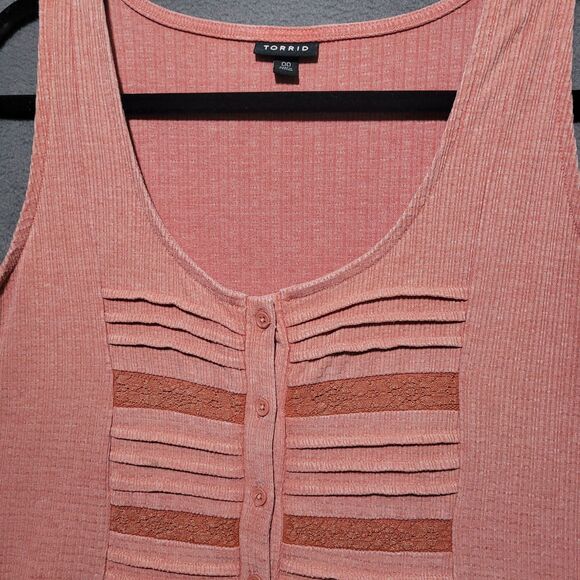 Torrid Sleeveless Blouse Women's Size 00 Conversion‎ Medium - Picture 2 of 4